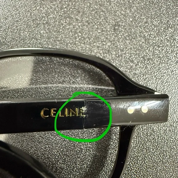 Celine Black Square Glasses CL50171i - Picture 5 of 6